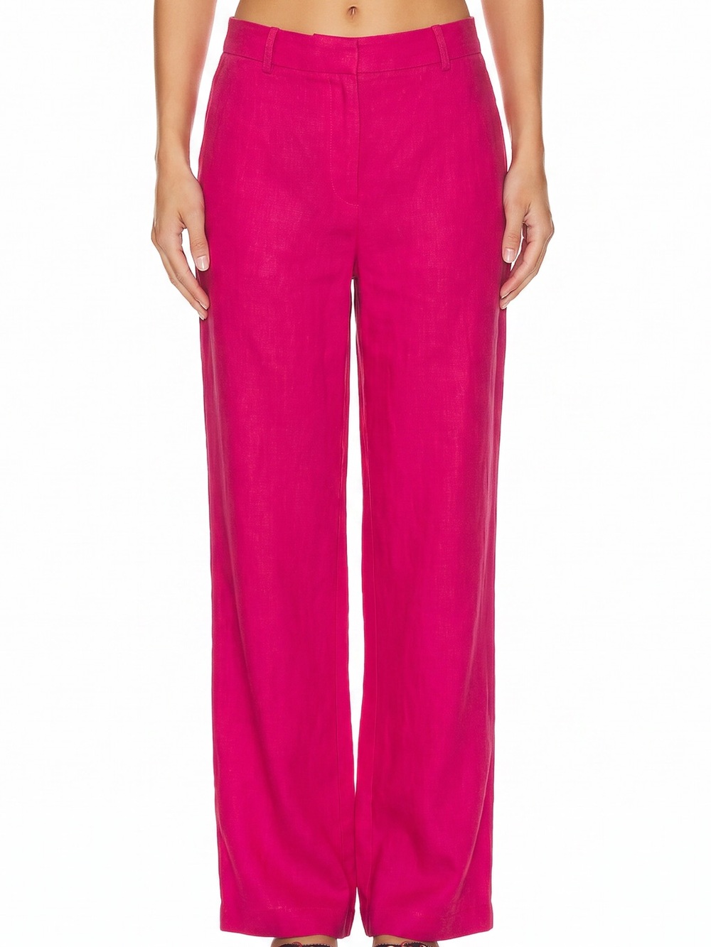 Mango MNG 100% Linen Trousers - Size 6